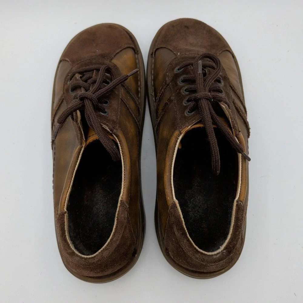 Dr Martens 8A71 Mens Brown Leather Suede Oxford Shoes Made in‎ Portugal Size 8